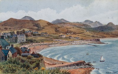 Criccieth Bay vanaf het kasteel door Alfred Robert Quinton